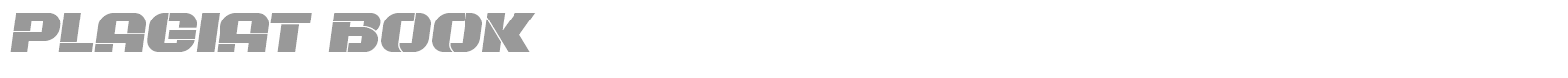 Plagiat font preview