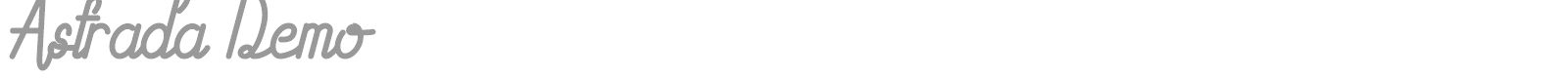 Astrada font preview