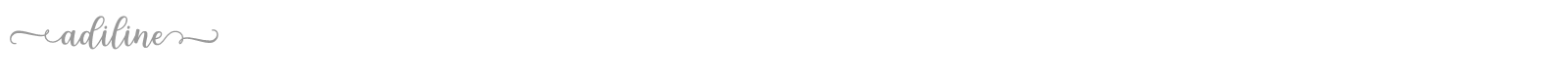 Adiline font preview