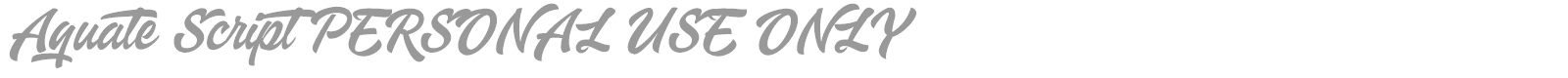 Aquate Script font preview
