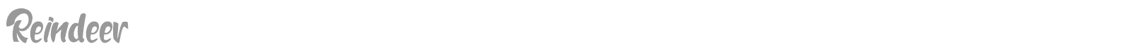 Reindeer font preview