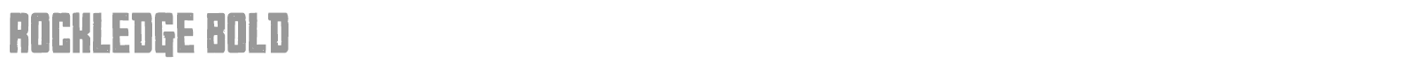 Rockledge font preview