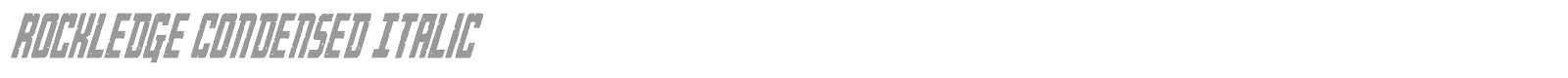 Rockledge font preview