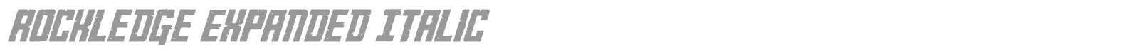 Rockledge font preview