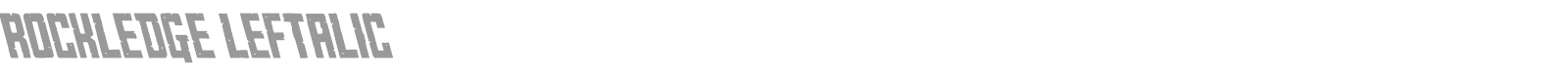 Rockledge font preview
