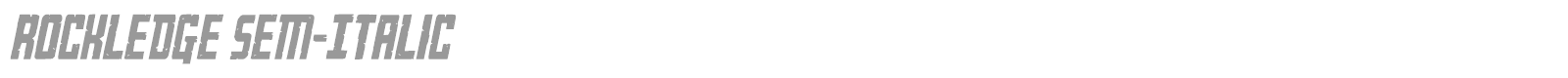 Rockledge font preview