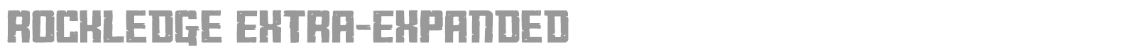 Rockledge font preview