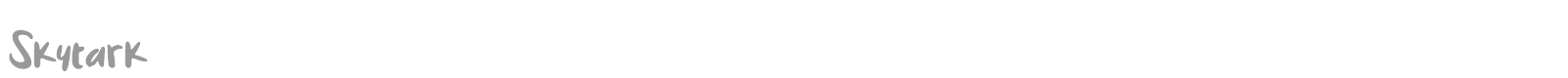 Skytark font preview