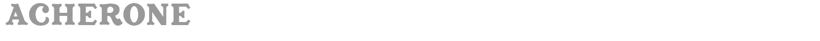 Acherone font preview