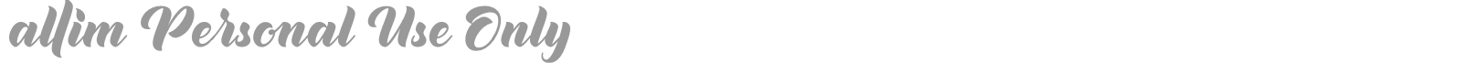Allim font preview