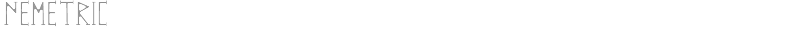 Nemetric font preview
