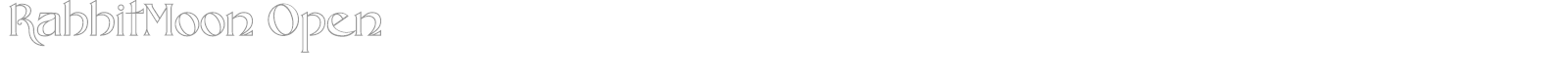 Rabbit Moon Open font preview