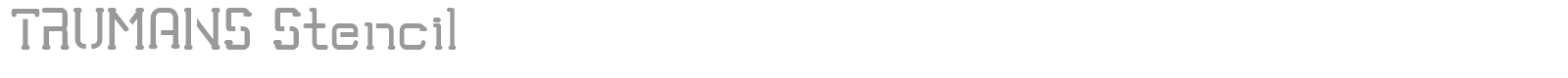 Trumans font preview
