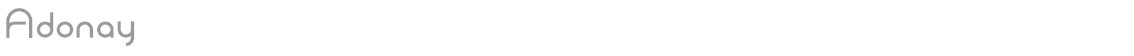 Adonay font preview