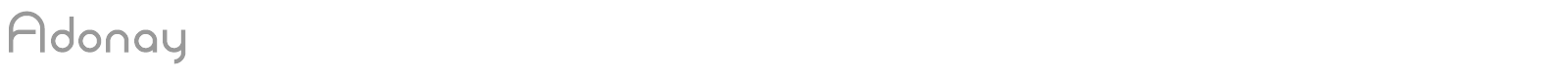 Adonay font preview