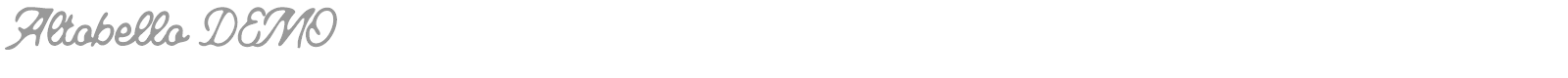 Altobello font preview