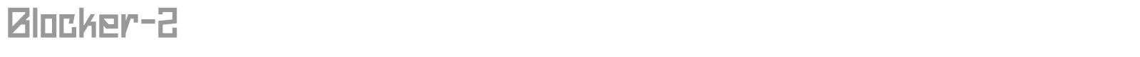 Blocker-2 font preview
