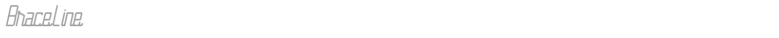 BraceLine font preview