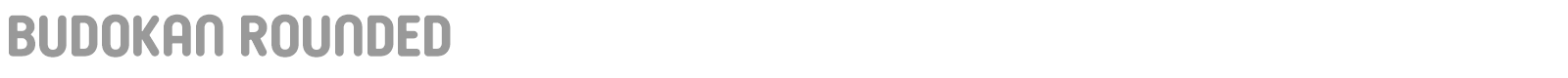 Budokan Rounded font preview