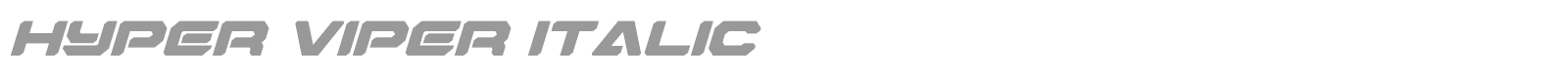 Hyper Vyper font preview