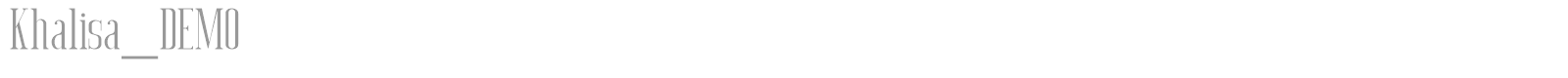 Khalisa font preview