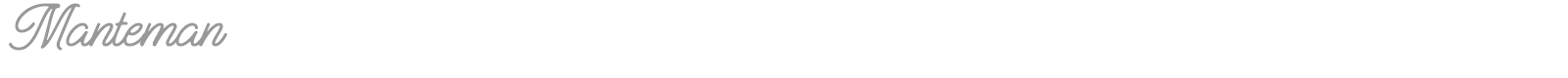 Manteman font preview