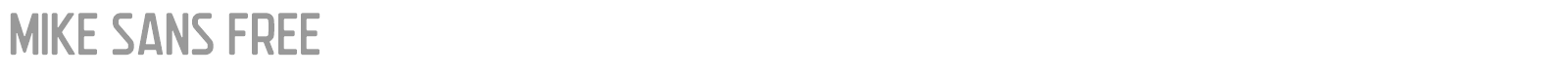 Mike Sans font preview