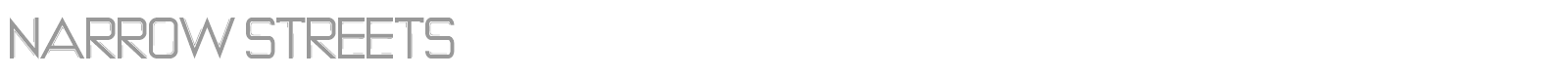 Narrow Streets font preview
