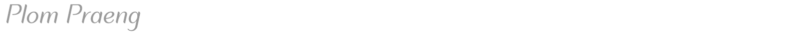Plom Praeng font preview