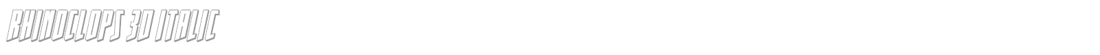 Rhinoclops font preview