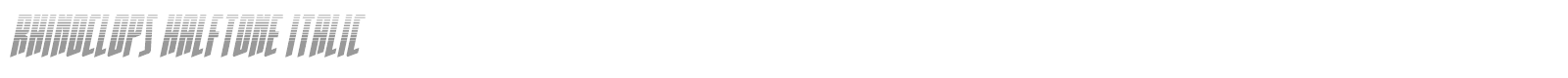 Rhinoclops font preview