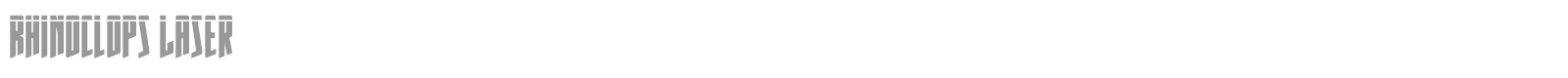 Rhinoclops font preview