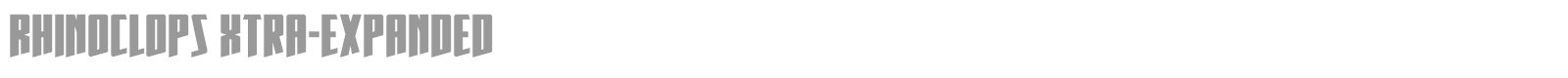 Rhinoclops font preview