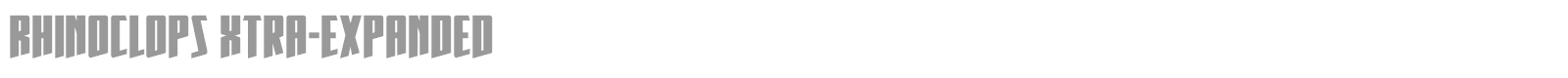 Rhinoclops font preview