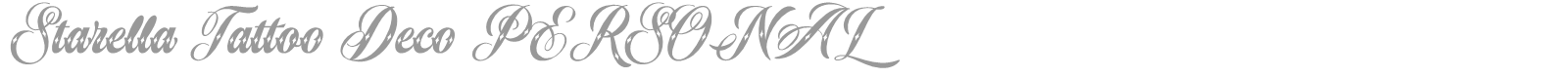 Starella Tattoo font preview