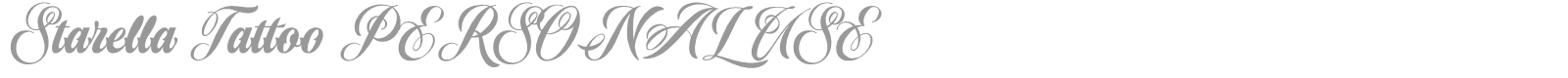 Starella Tattoo font preview
