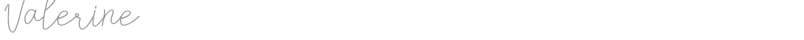Valerine font preview