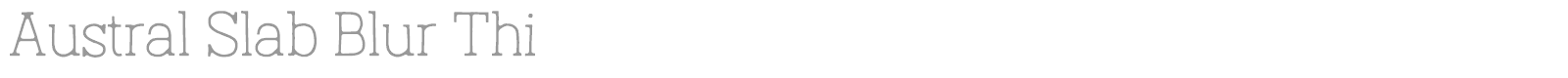 Austral Slab font preview