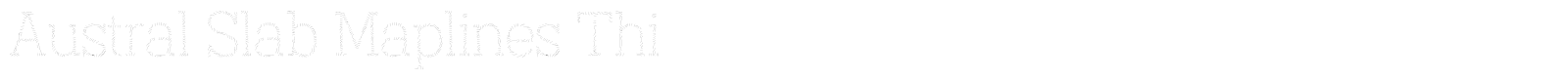 Austral Slab font preview