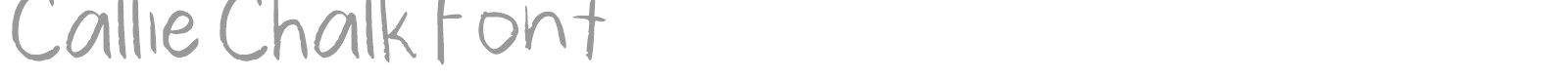 Callie Chalk font preview