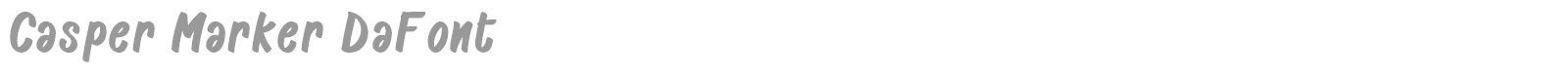 Casper Marker font preview