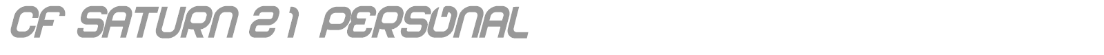 CF Saturn 21 font preview
