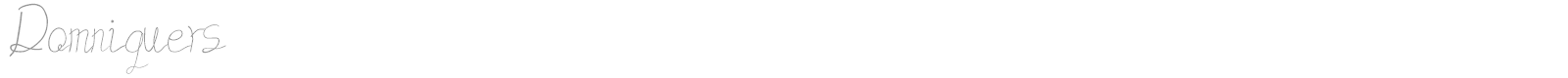 Domniquers font preview