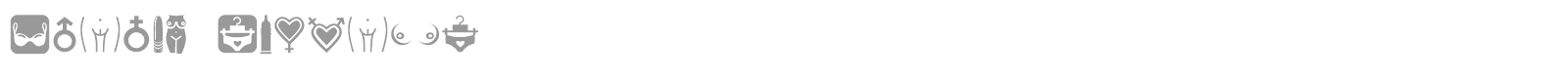 Erotic Symbols font preview