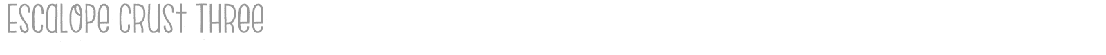 Escalope font preview