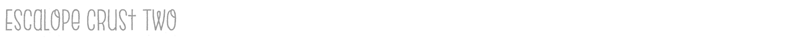 Escalope font preview