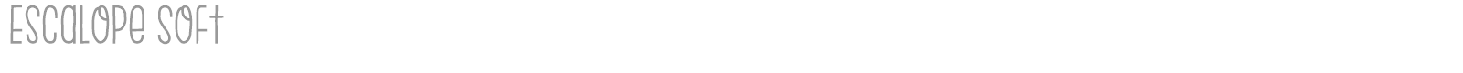 Escalope font preview