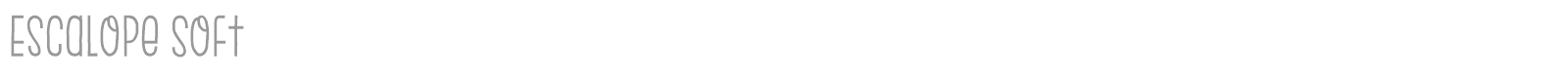 Escalope font preview