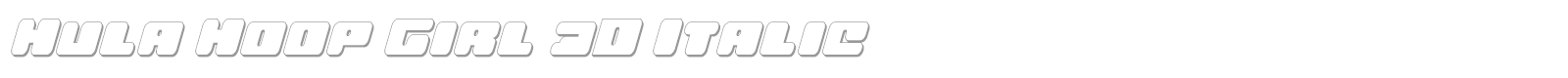 Hula Hoop Girl font preview