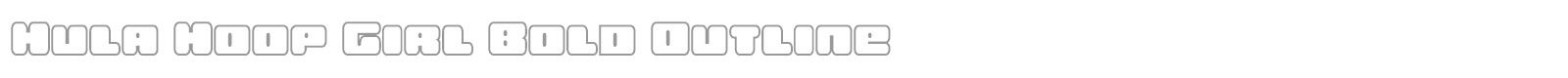 Hula Hoop Girl font preview